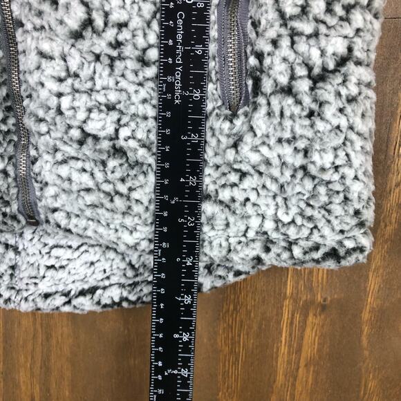 Thread & Supply Womens Vest Charcoal Fleece Sherpa Sleeveless Full Zip XS - Picture 5 of 10